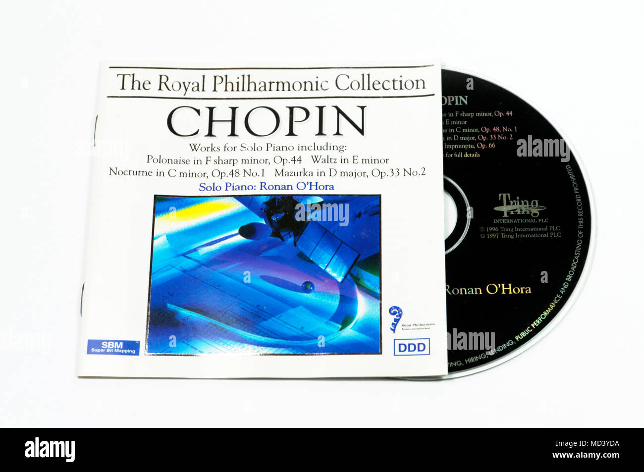 CD of Chopin music. Stock Photo