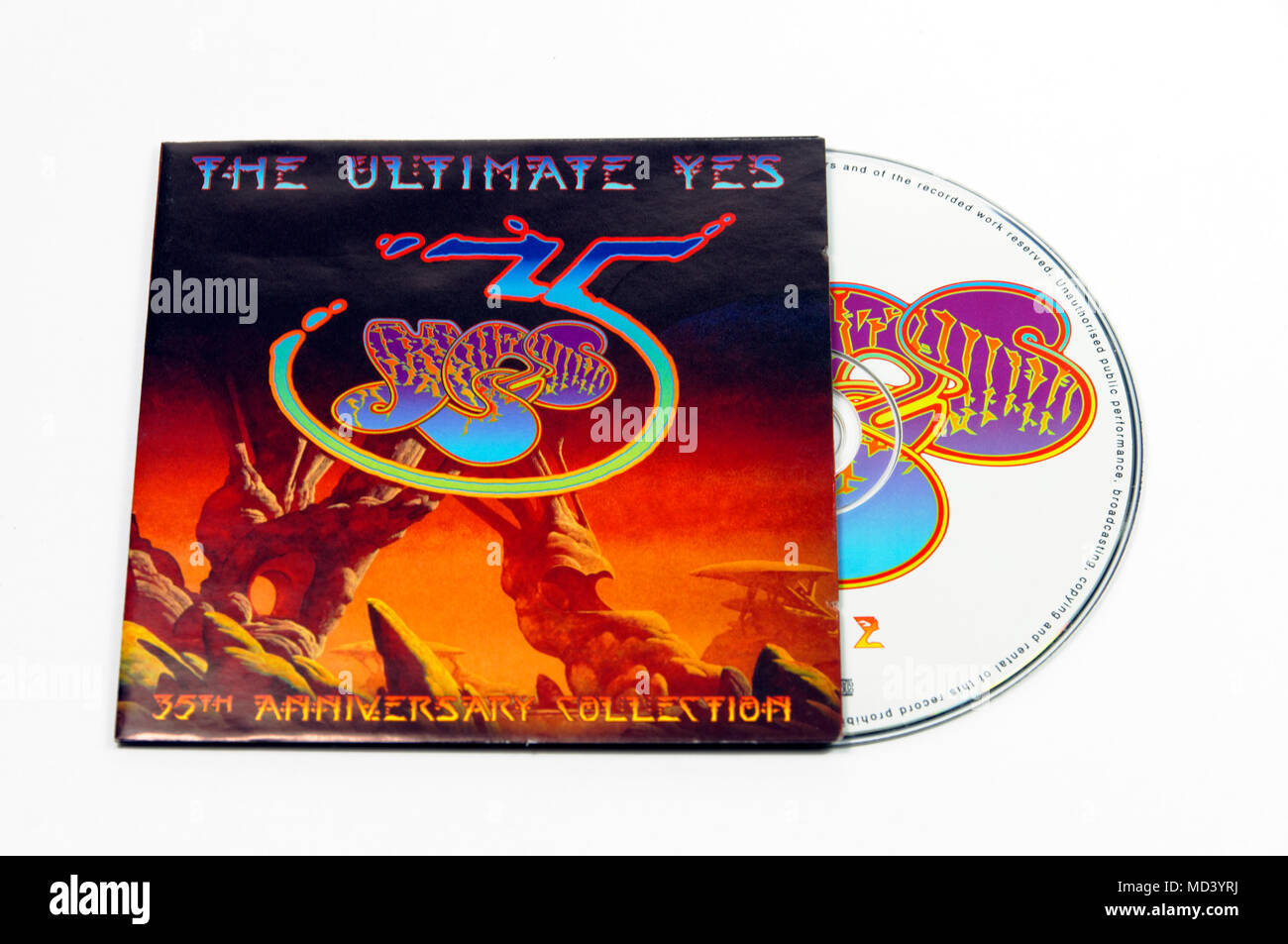 The Ultimate Yes 35 anniversary collection album Stock Photo