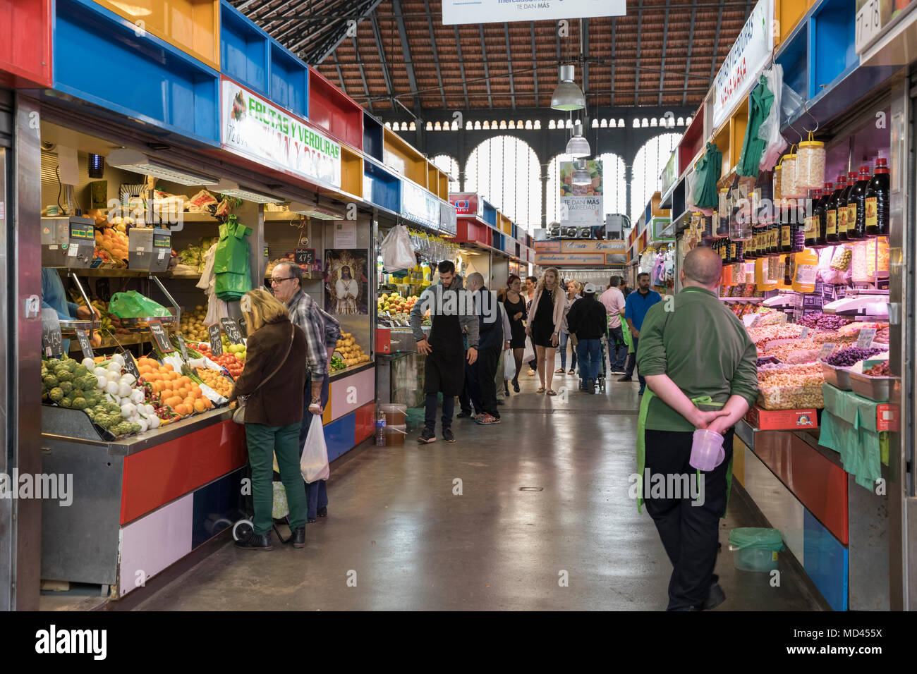 Mercado Central de Atarazanas, Malaga, Costa del Sol, Andalucia, Spain, Europe Stock Photo
