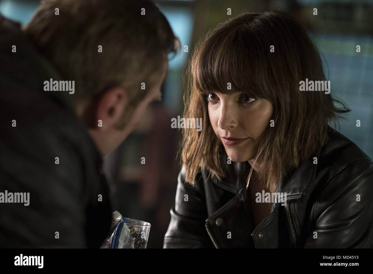 RELLIK, from left: Richard Dormer (back to camera), Jodi Balfour ...