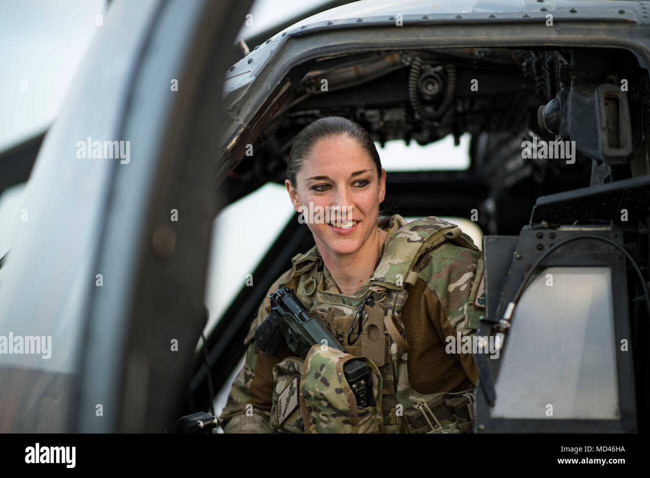 U.S. Air Force Capt. Victoria Snow, HH60G Pave Hawk pilot, assigned to