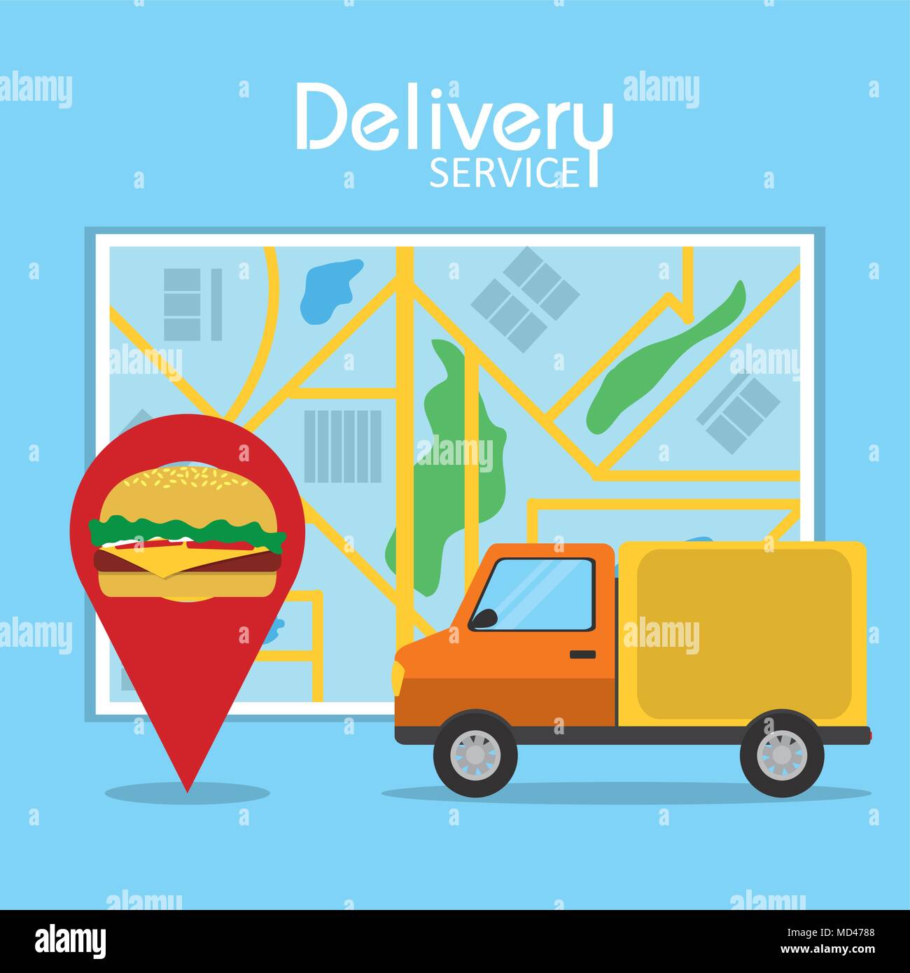Delivery service concept Stock Vector Image & Art - Alamy