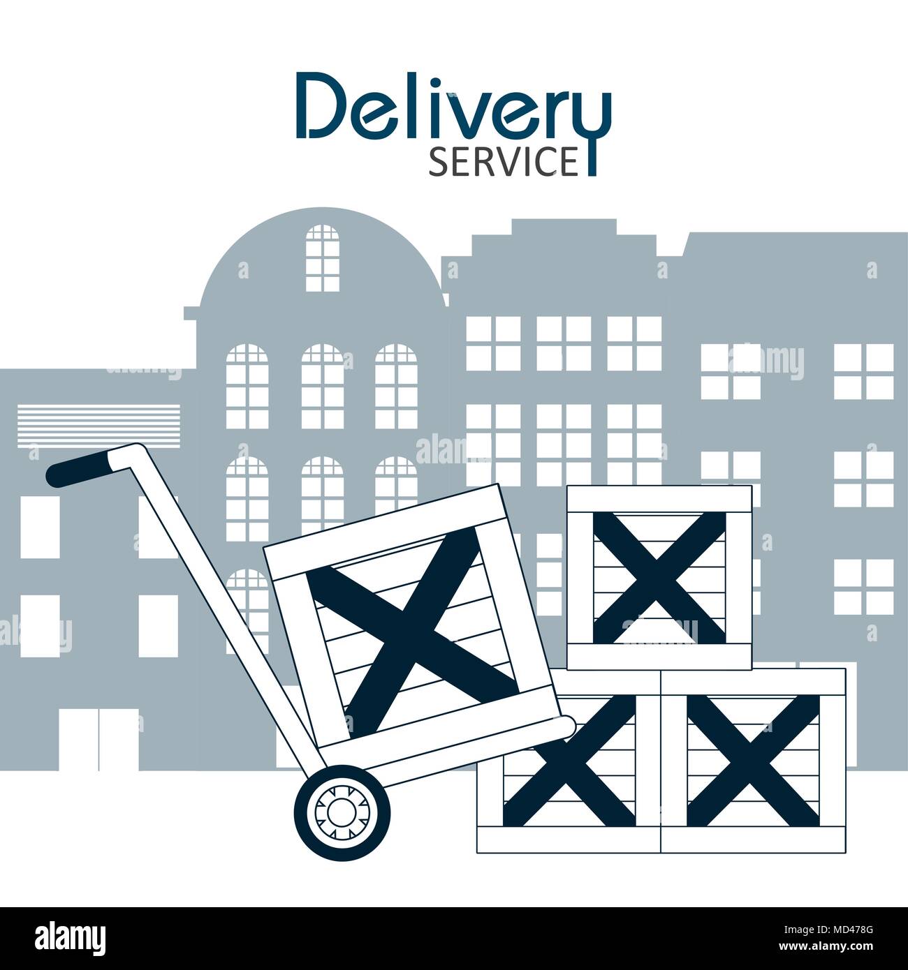 Delivery service concept Stock Vector Image & Art - Alamy