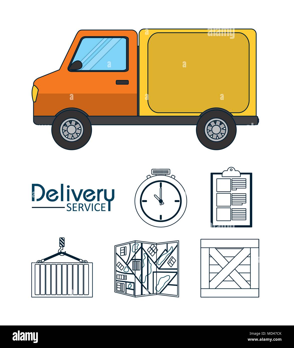 Delivery service concept Stock Vector Image & Art - Alamy