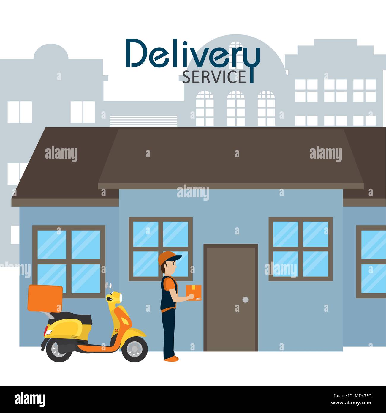Delivery service concept Stock Vector Image & Art - Alamy