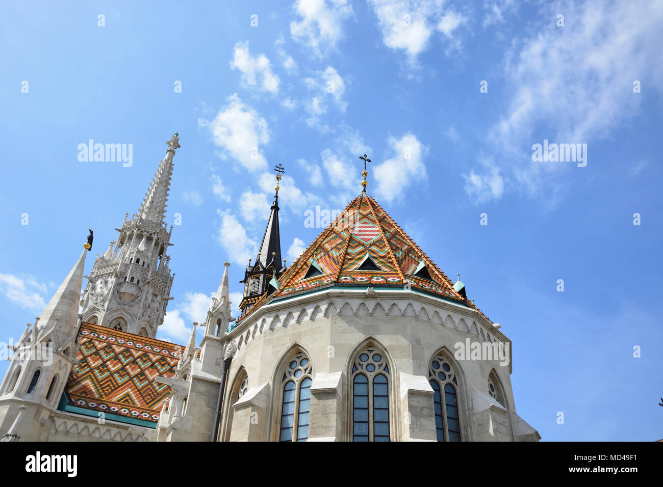 matthias-church-roof-stock-photo-alamy