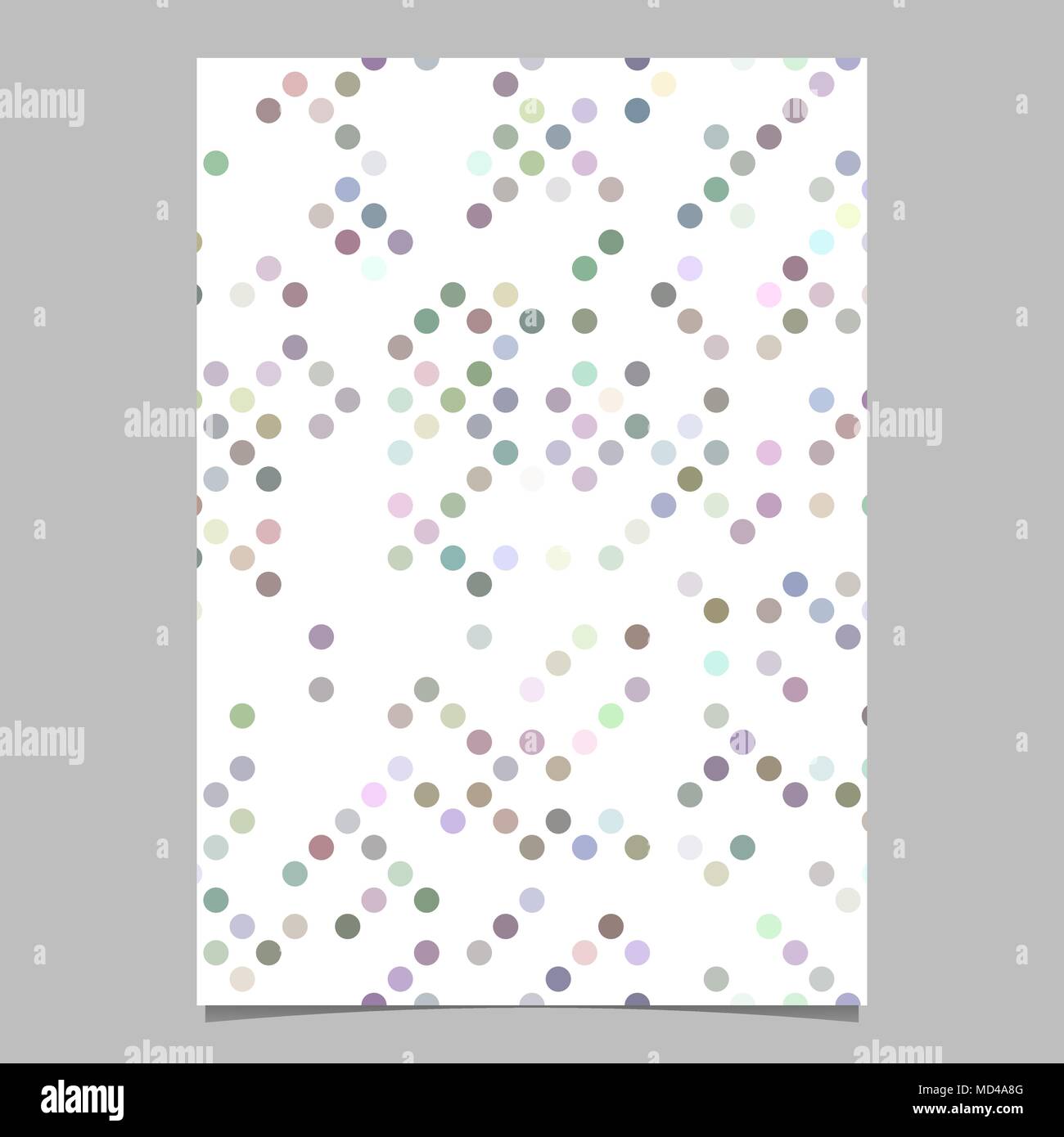 Geometric dot pattern background poster template - vector graphic Stock ...