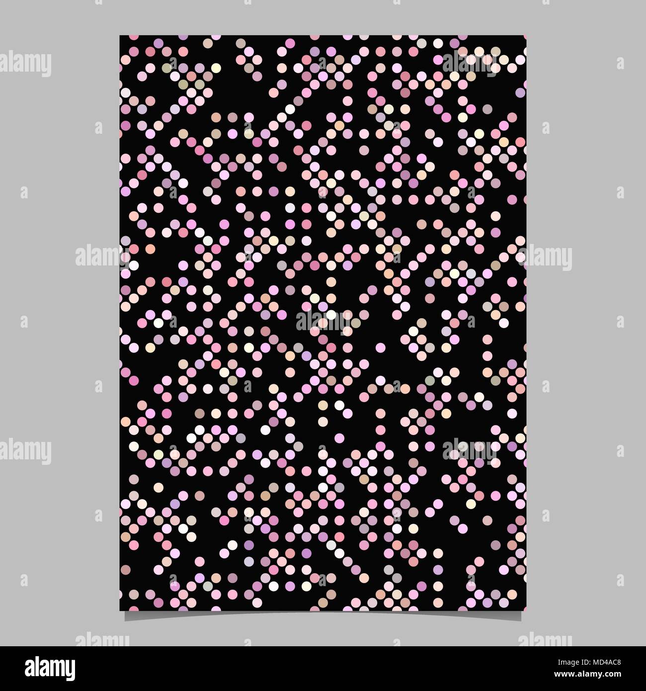 Color dot pattern brochure template - page background graphic Stock ...