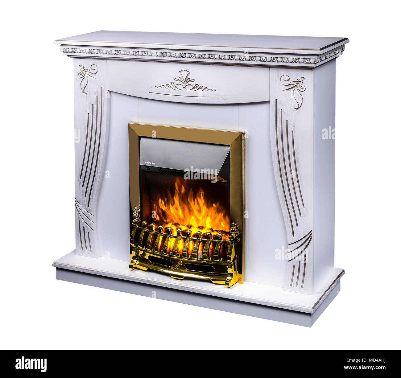 Modern Decorative Electric Fireplace With A Beautiful Burning