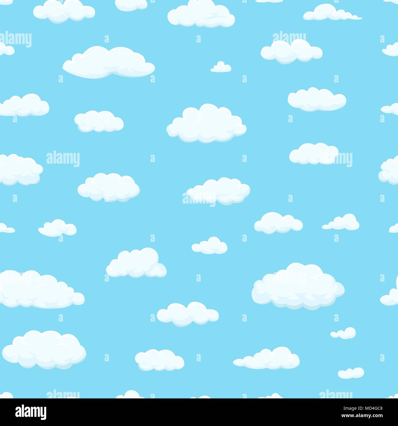 Seamless Pattern Clouds Of Different Shapes In The Sky For Your Web Site Design Ui App 5664