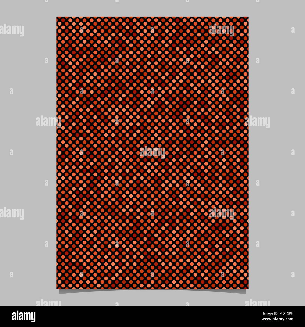 Red dot pattern brochure background - vector stationery template design ...
