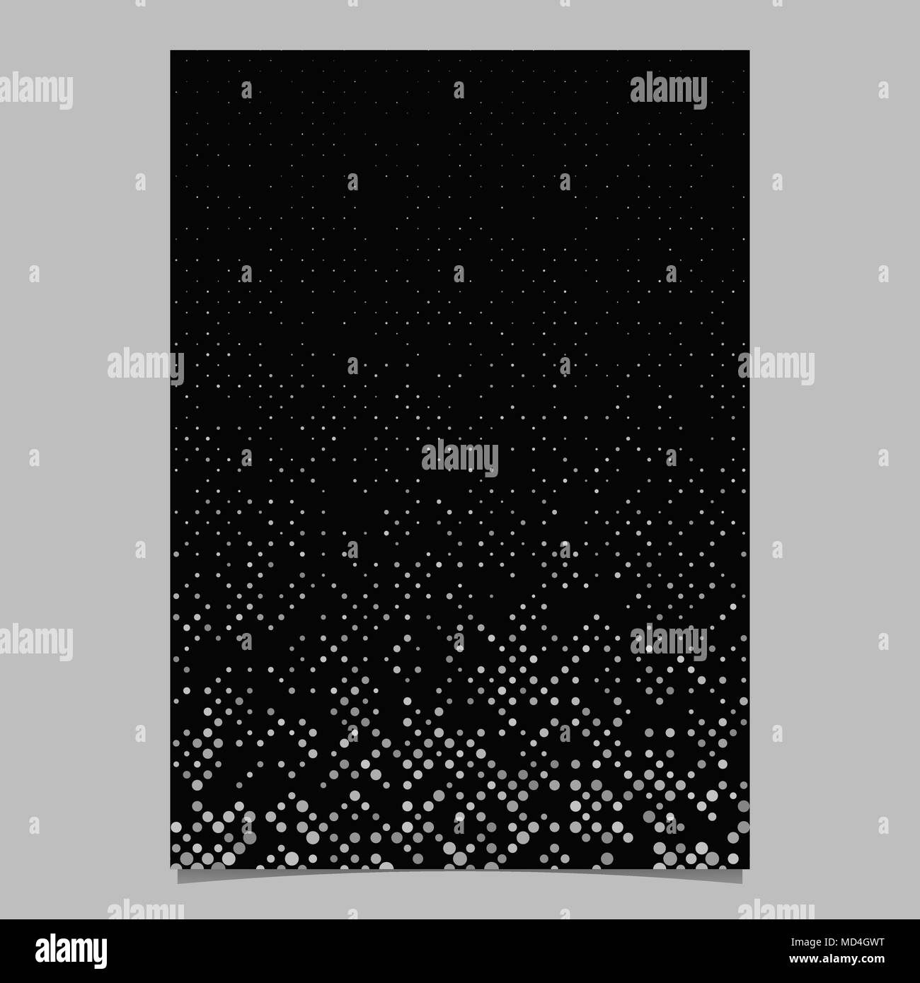 Grey circle pattern brochure background - vector stationery design ...
