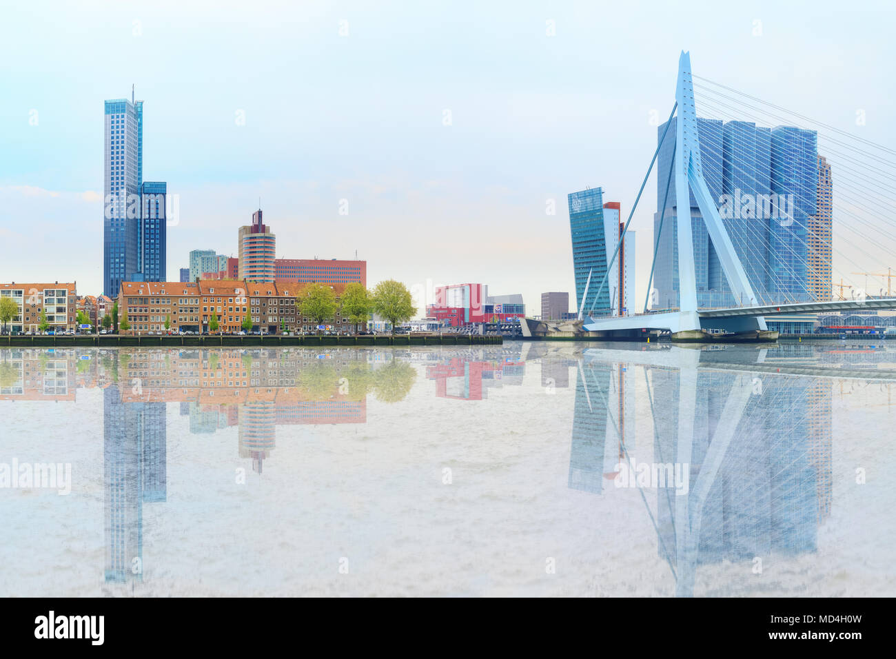 waterfront of Rotterdam Stock Photo