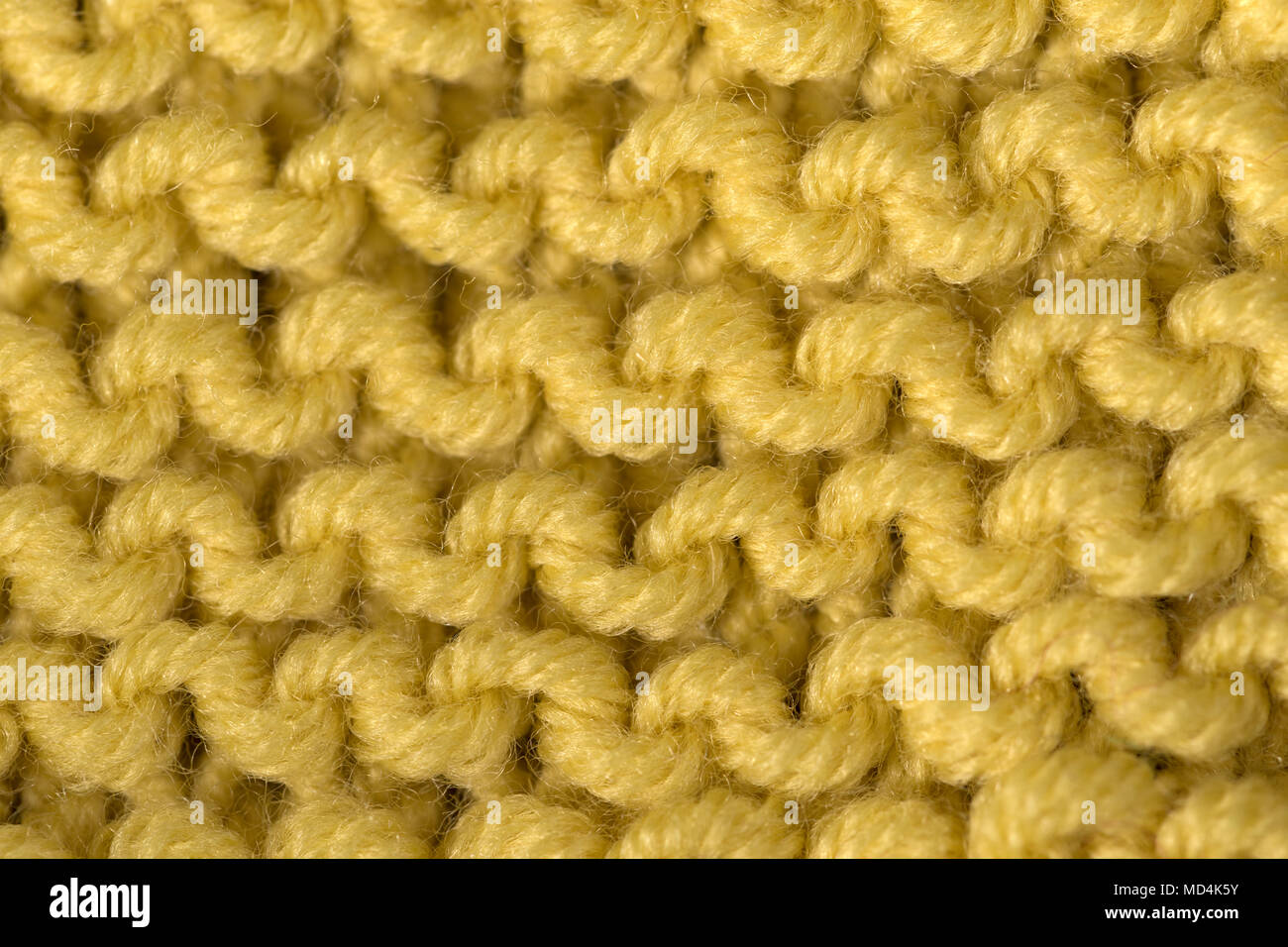 yellow wool fabric macro close up Stock Photo