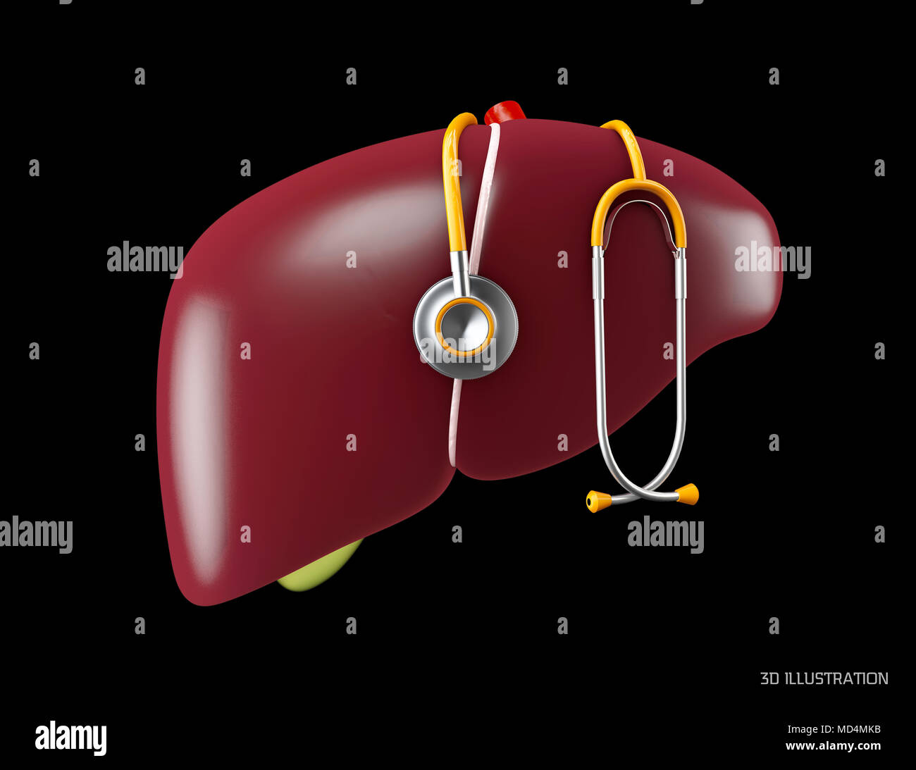 Human Liver Anatomy Human Internal Organs Symbol 3d Illustration Isolated On Black Background 3d Illustration Stock Photo Alamy