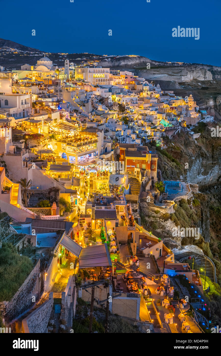 Thira. Fira. Santorini Island. Cyclades Islands. Greece Stock Photo - Alamy