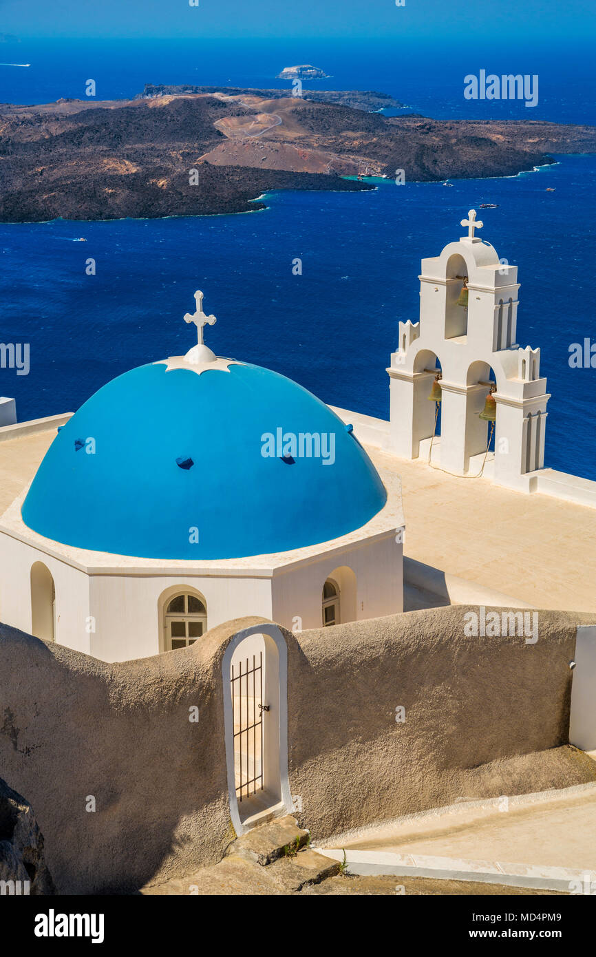 Agios Minas Church. Firostefani. Santorini Island. Cyclades Islands. Greece Stock Photo