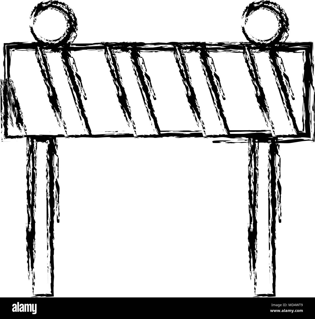 construction fence signal icon Stock Vector Image & Art - Alamy