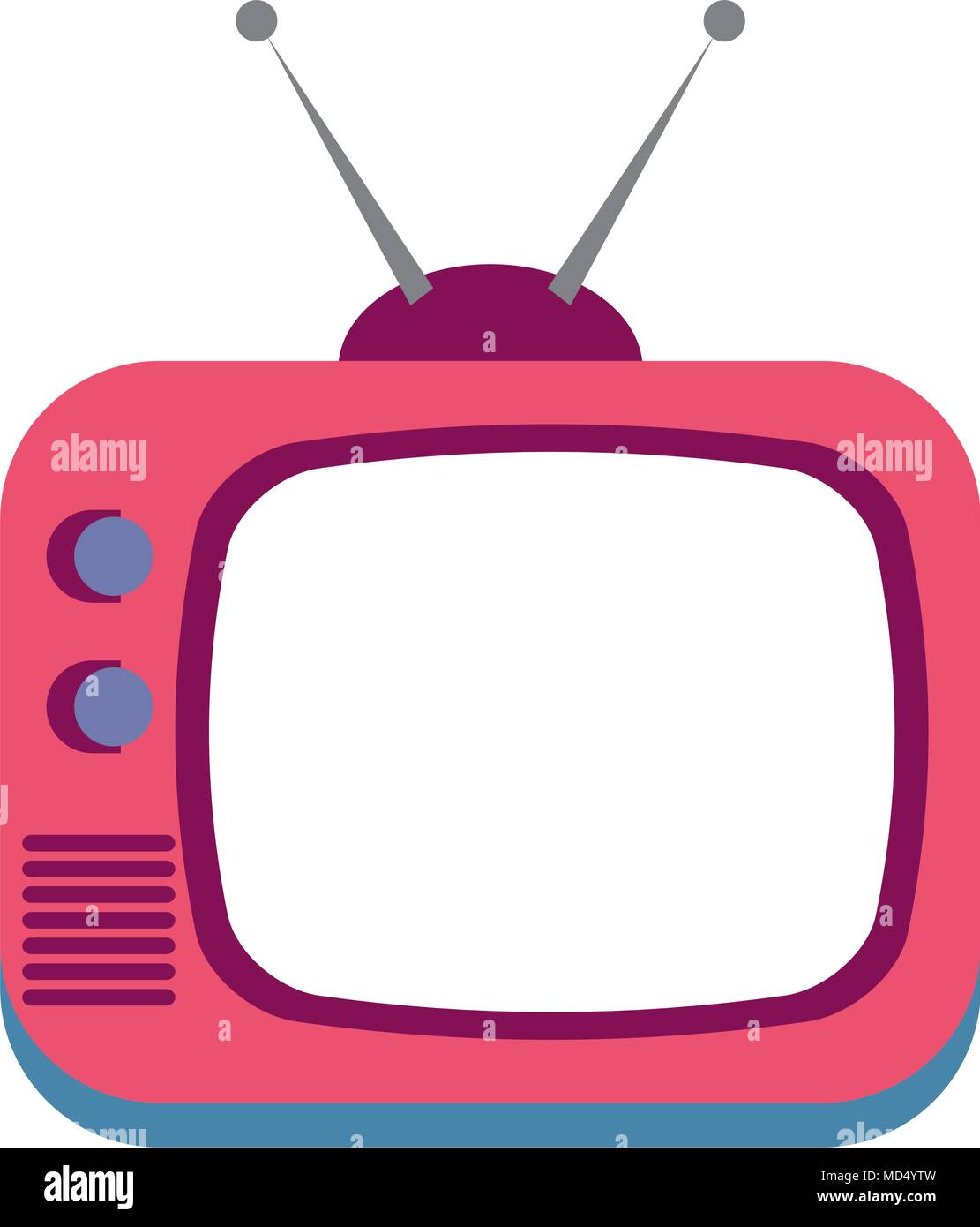 retro television isolated icon Stock Vector Image & Art - Alamy