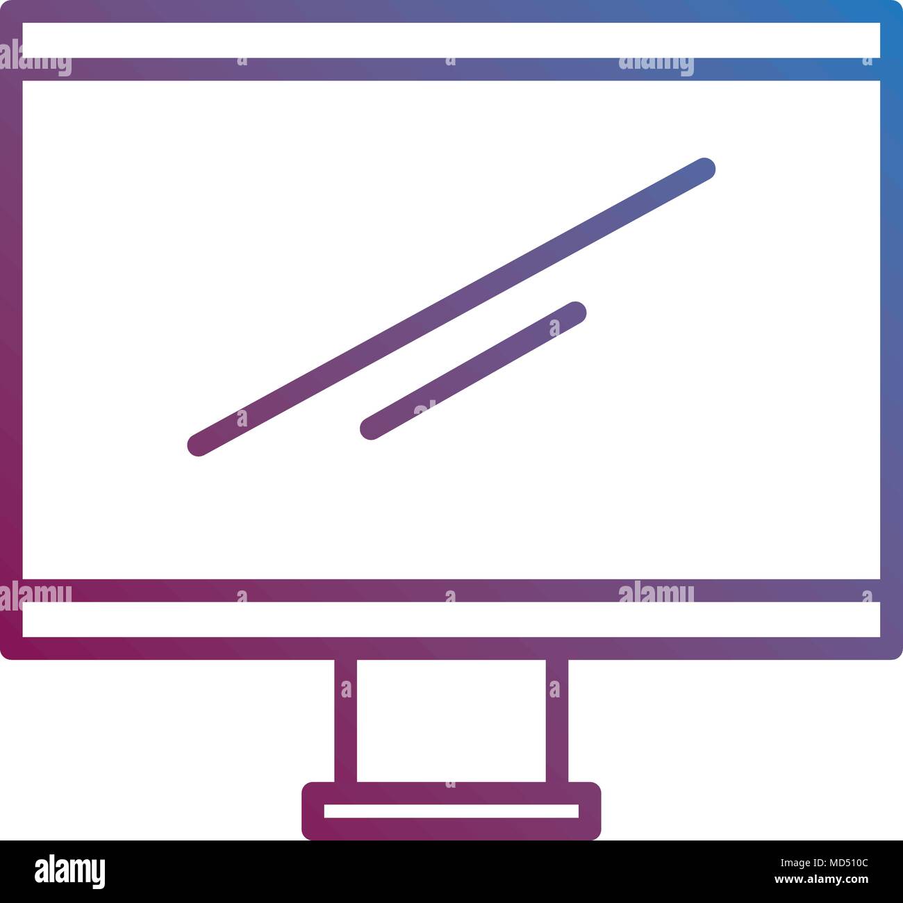 computer display isolated icon Stock Vector Image & Art - Alamy