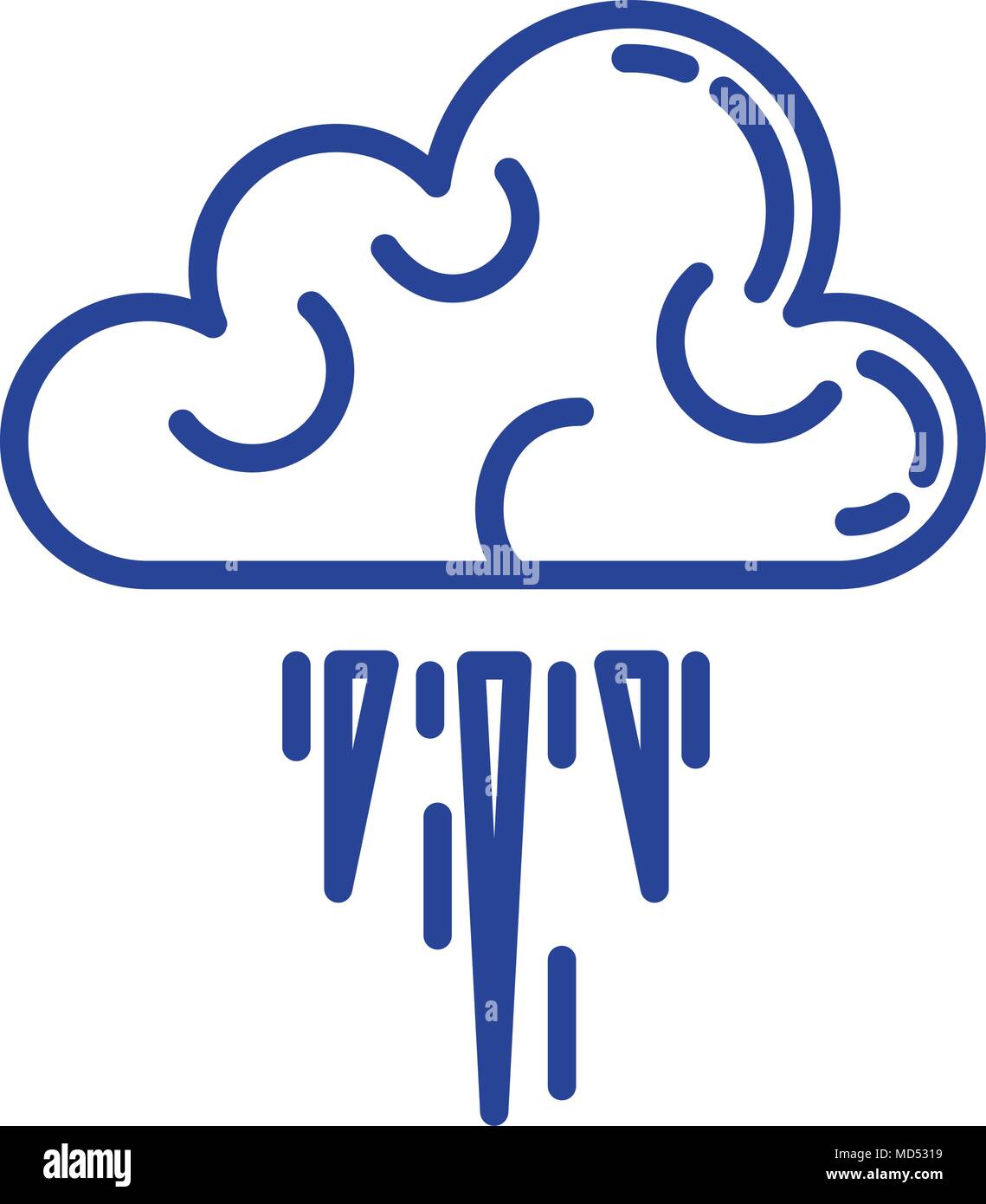 cloud sky with rain drops Stock Vector Image & Art - Alamy