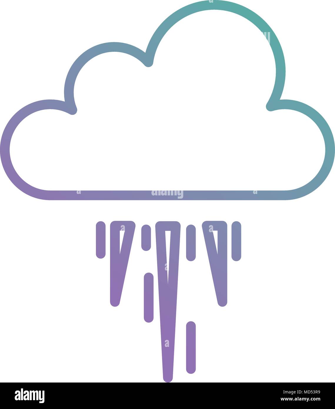 cloud sky with rain drops Stock Vector Image & Art - Alamy