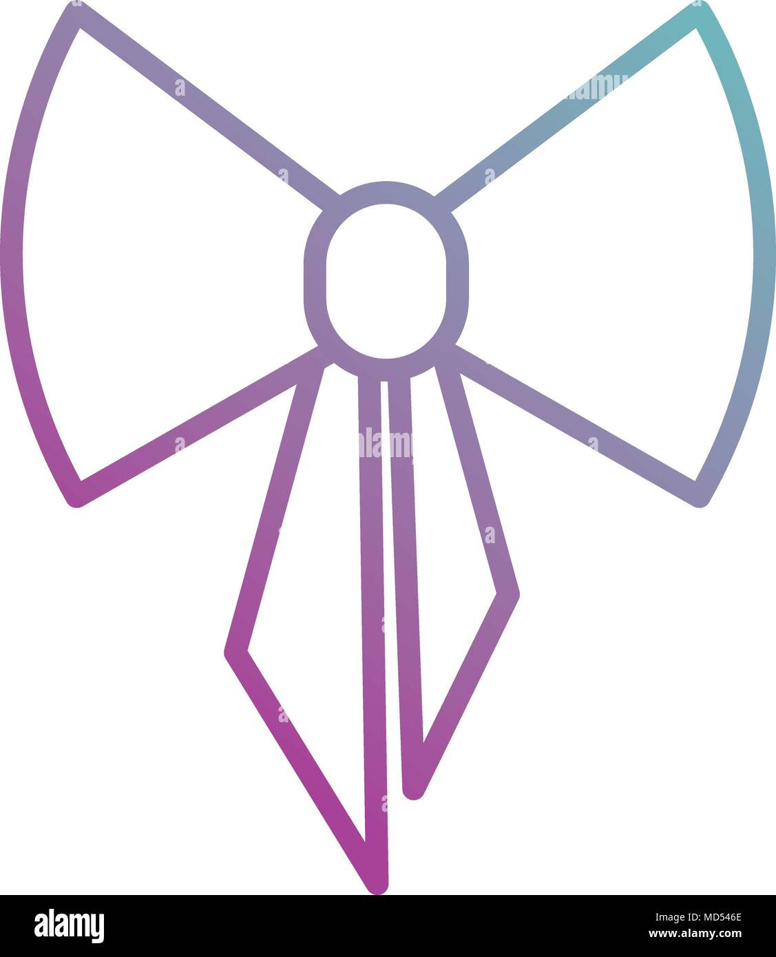 cute bow ribbon decorative Stock Vector Image & Art - Alamy