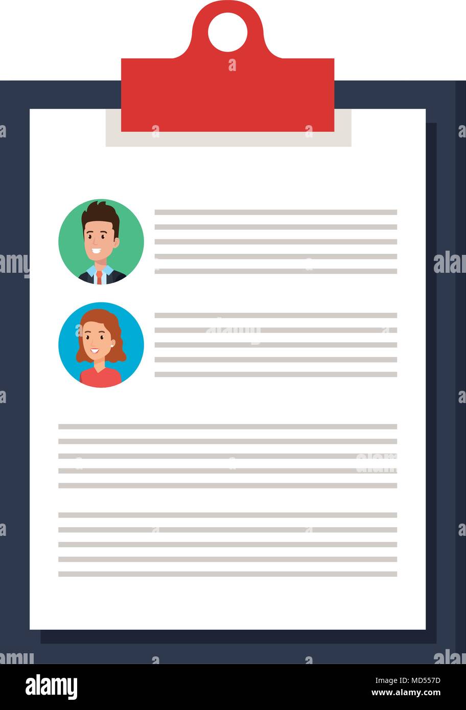 clipboard with curriculum vitae document Stock Vector Image & Art - Alamy
