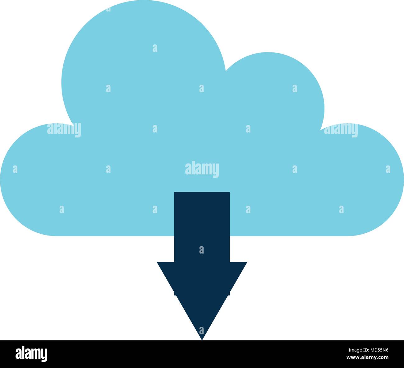 cloud computing with arrow download Stock Vector Image & Art - Alamy