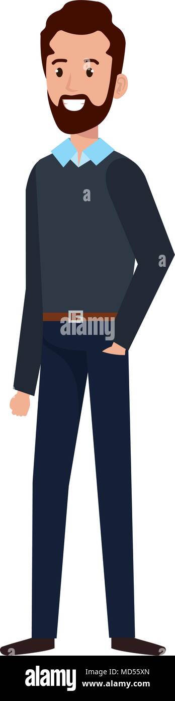 businessman with beard avatar character icon Stock Vector Image & Art ...