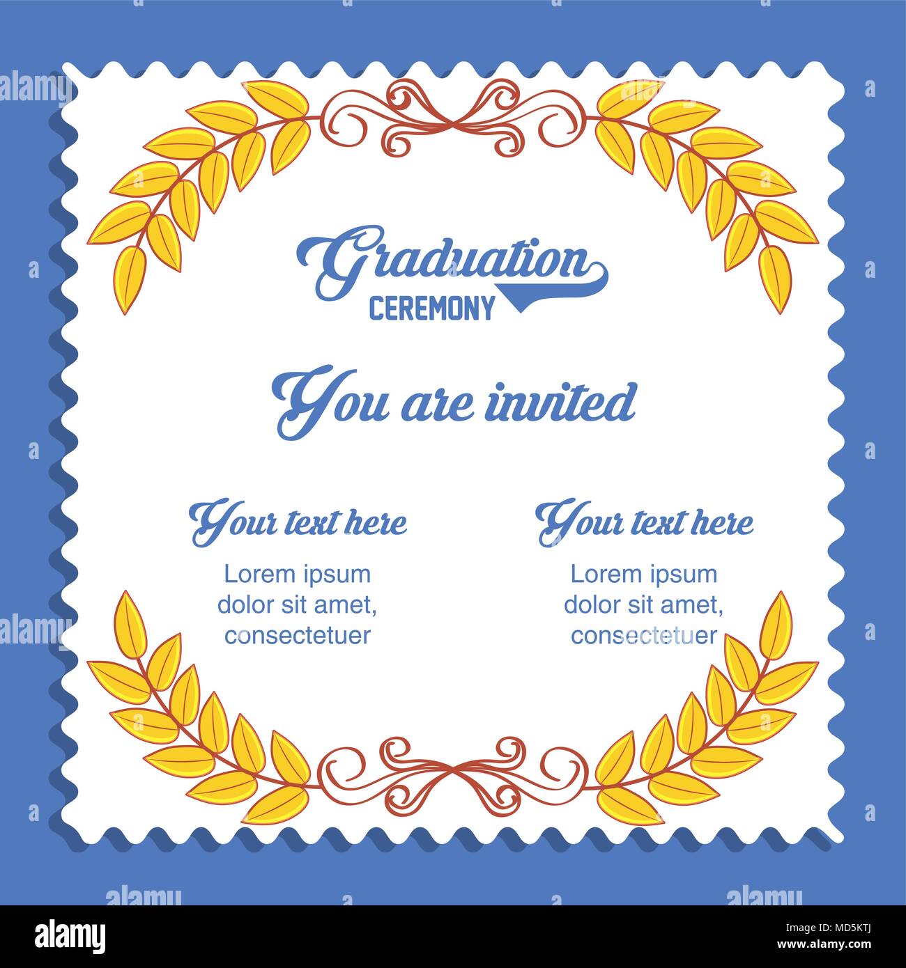 Graduation Invitation Border Designs