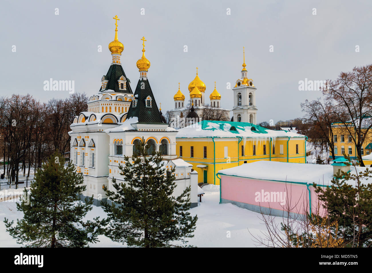 Assumption Cathedral in Kremlin in Dmitrov, Russia Stock Photo