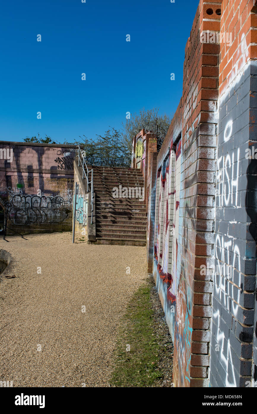 Graffiti, Salford Quay, UK Stock Photo