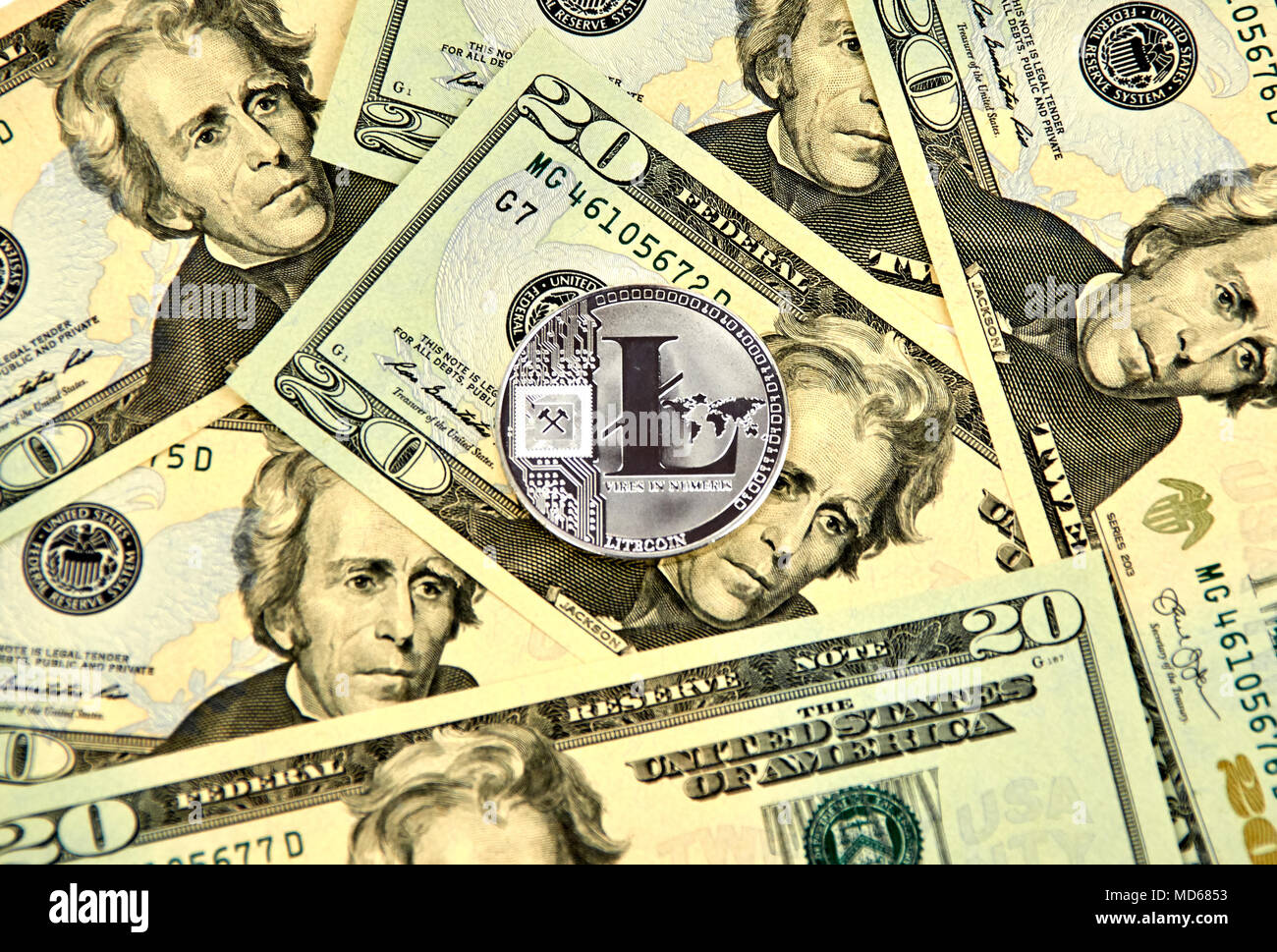Litecoin logo hi-res stock photography and images - Page 2 - Alamy