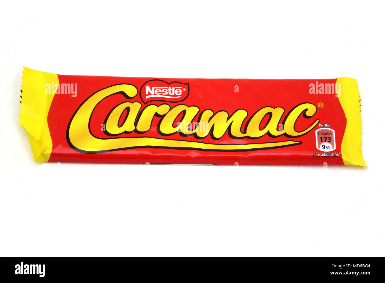 Nestle Caramac Bar Stock Photo