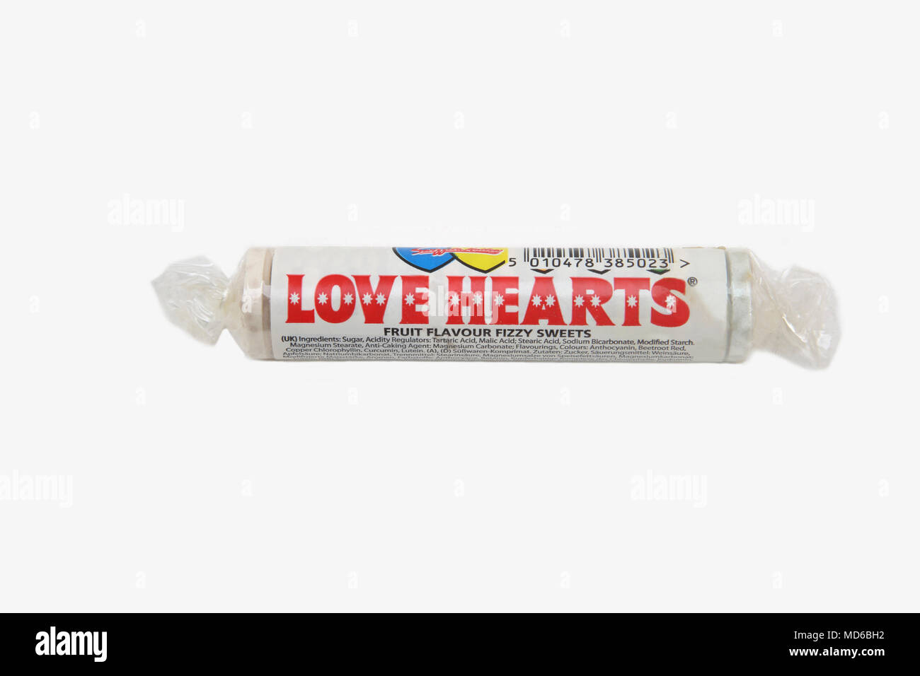 Pack of Love Hearts Fizzy Sweets Stock Photo Alamy