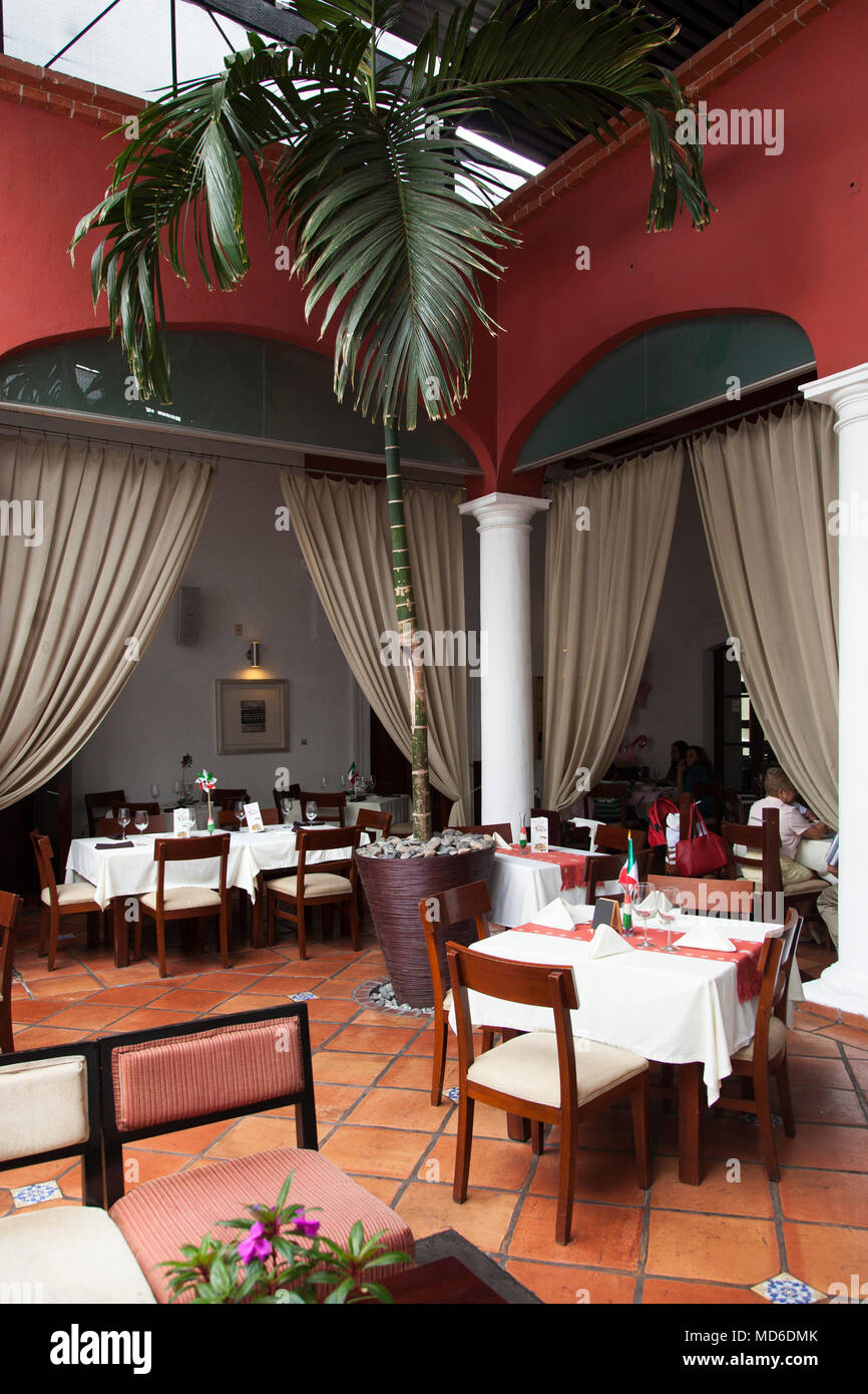 Interior of Emiliano Restaurant ,  Tepic, Riviera Nayarit, Mexico Stock Photo