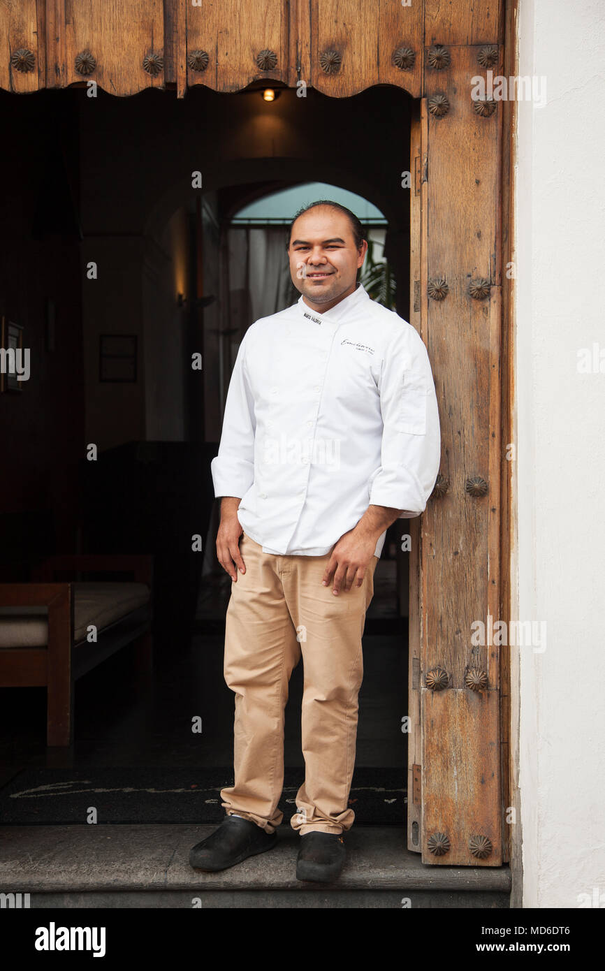 Chef Marco Valdivia, Emiliano Restaurant ,  Tepic, Riviera Nayarit, Mexico Stock Photo