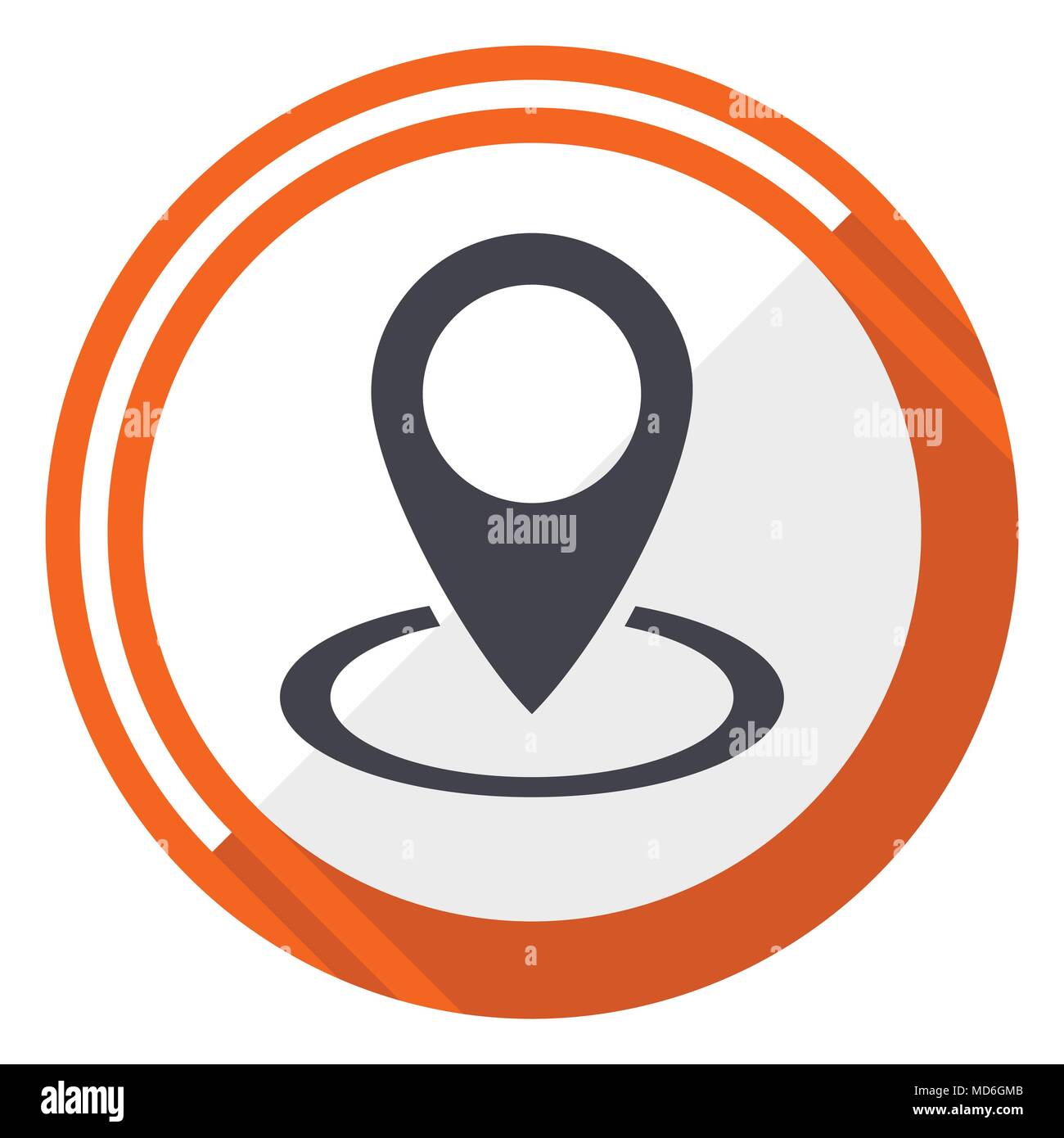 Round location indicator Stock Vector Images - Alamy