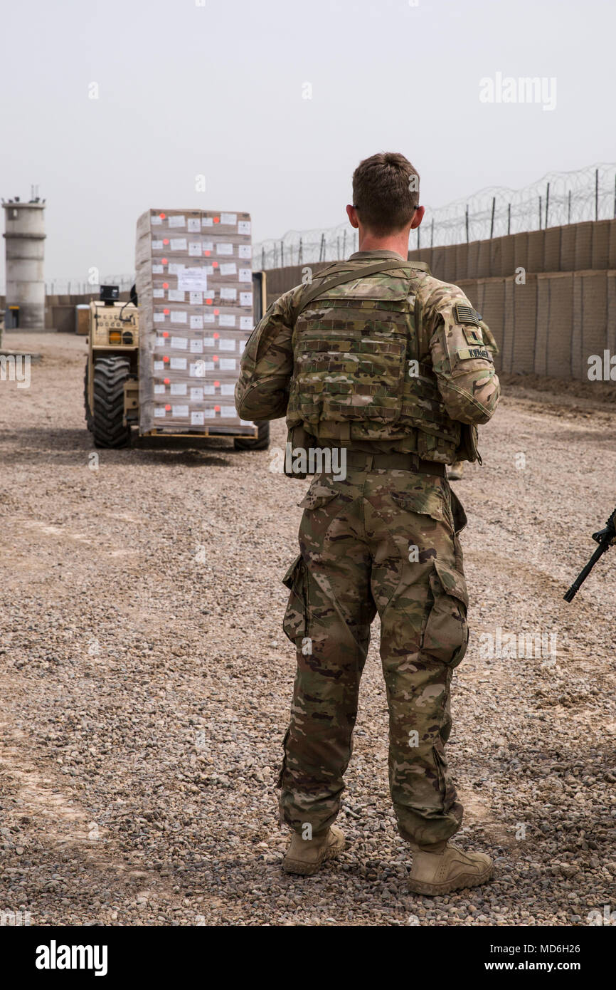 U.S. Army 1st Lt. Riley Kramer, with 249th Composite Supply Company ...