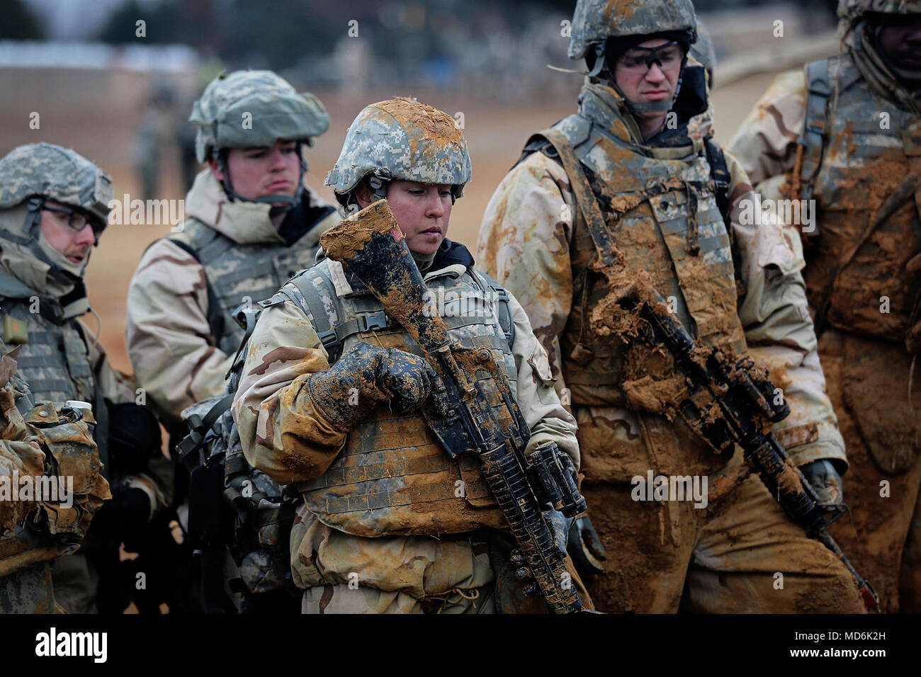 U.S. Army Reserve Soldiers, assigned to the 327th Quartermaster