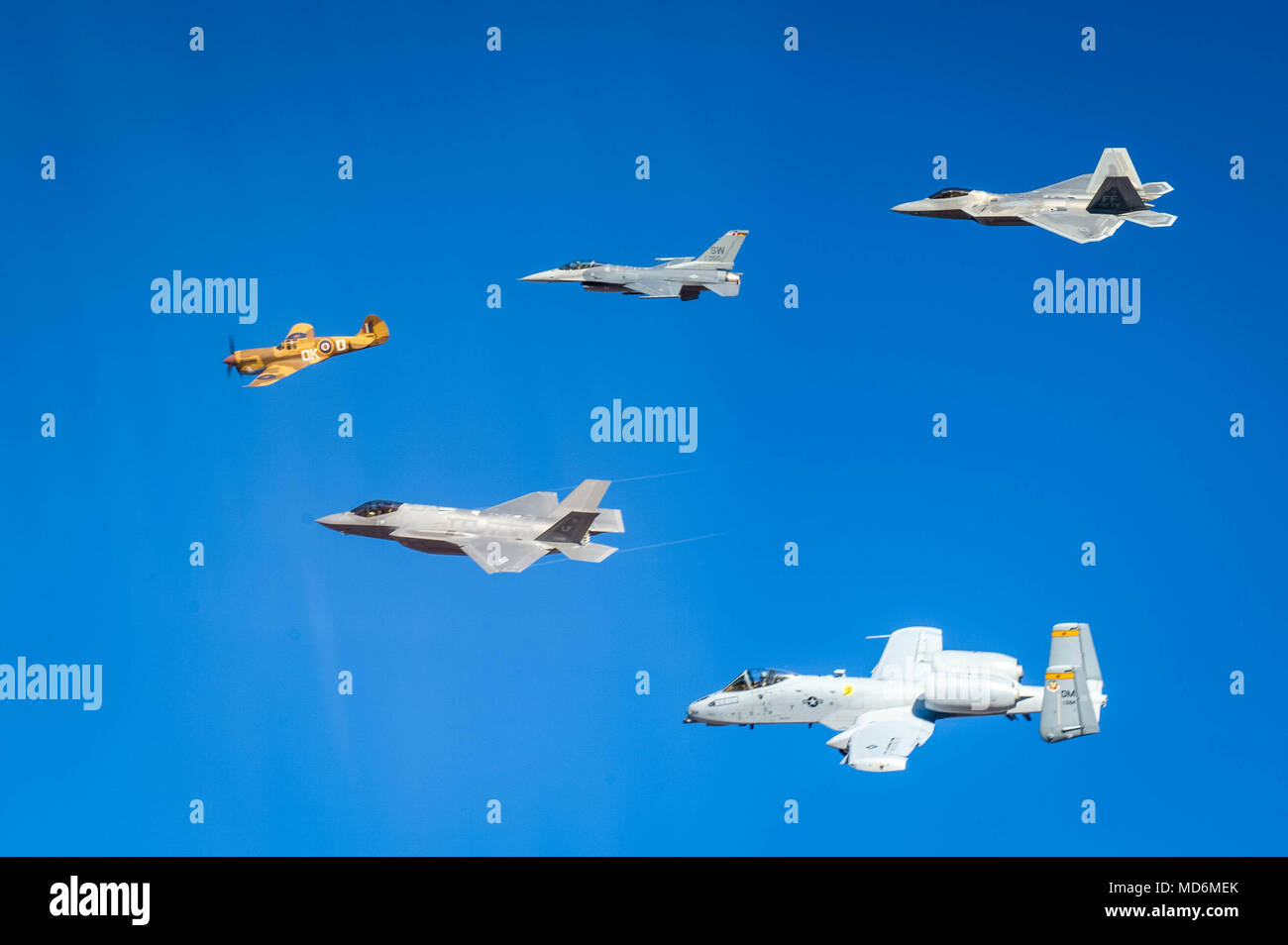 A U S Air Force F 35 Lightning Ii F 16 Fighting Falcon F 22 Raptor A