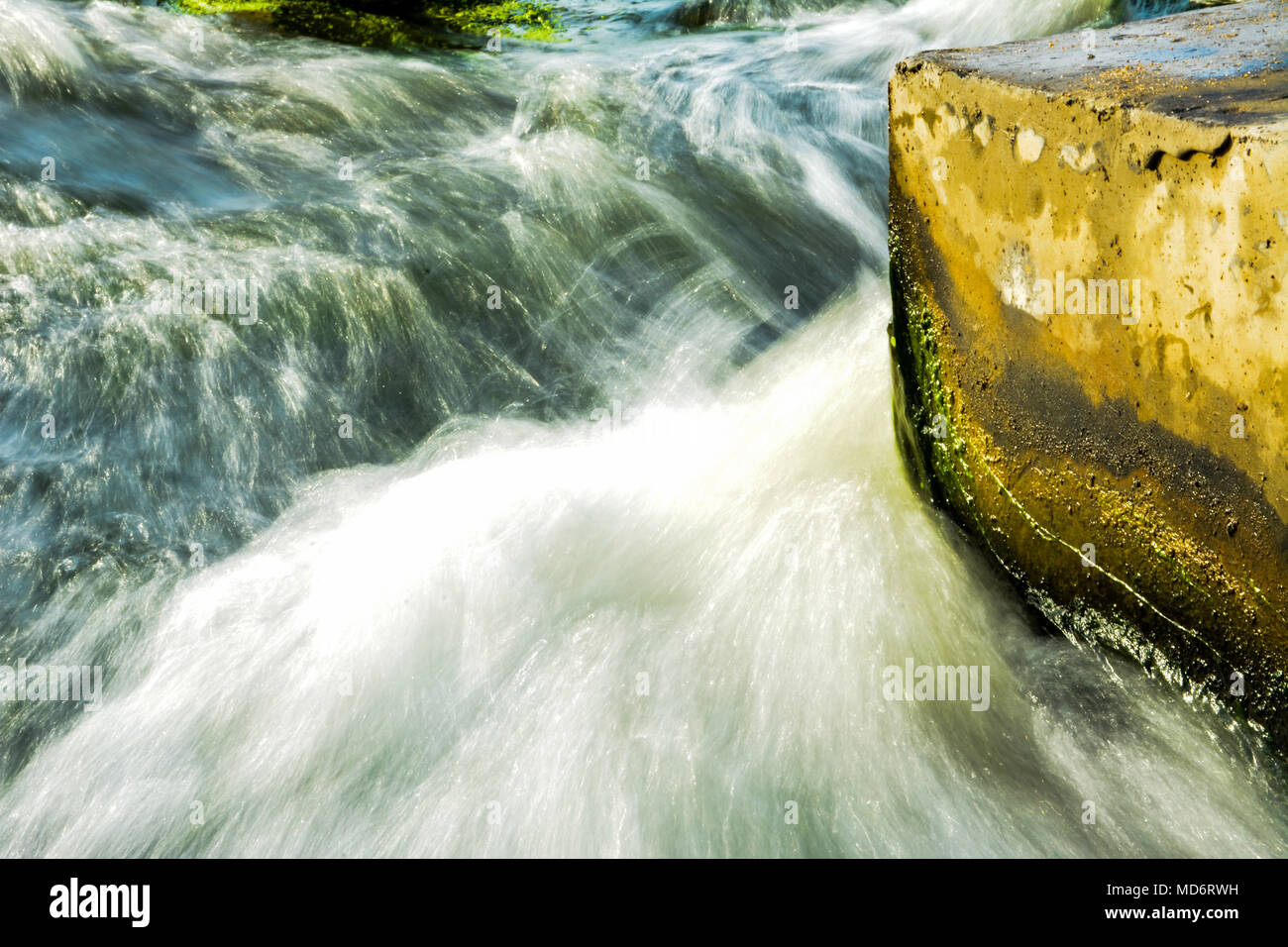 Silky smooth water flow Stock Photo Alamy