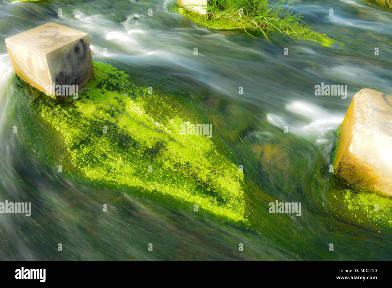 long exposure water flow Stock Photo