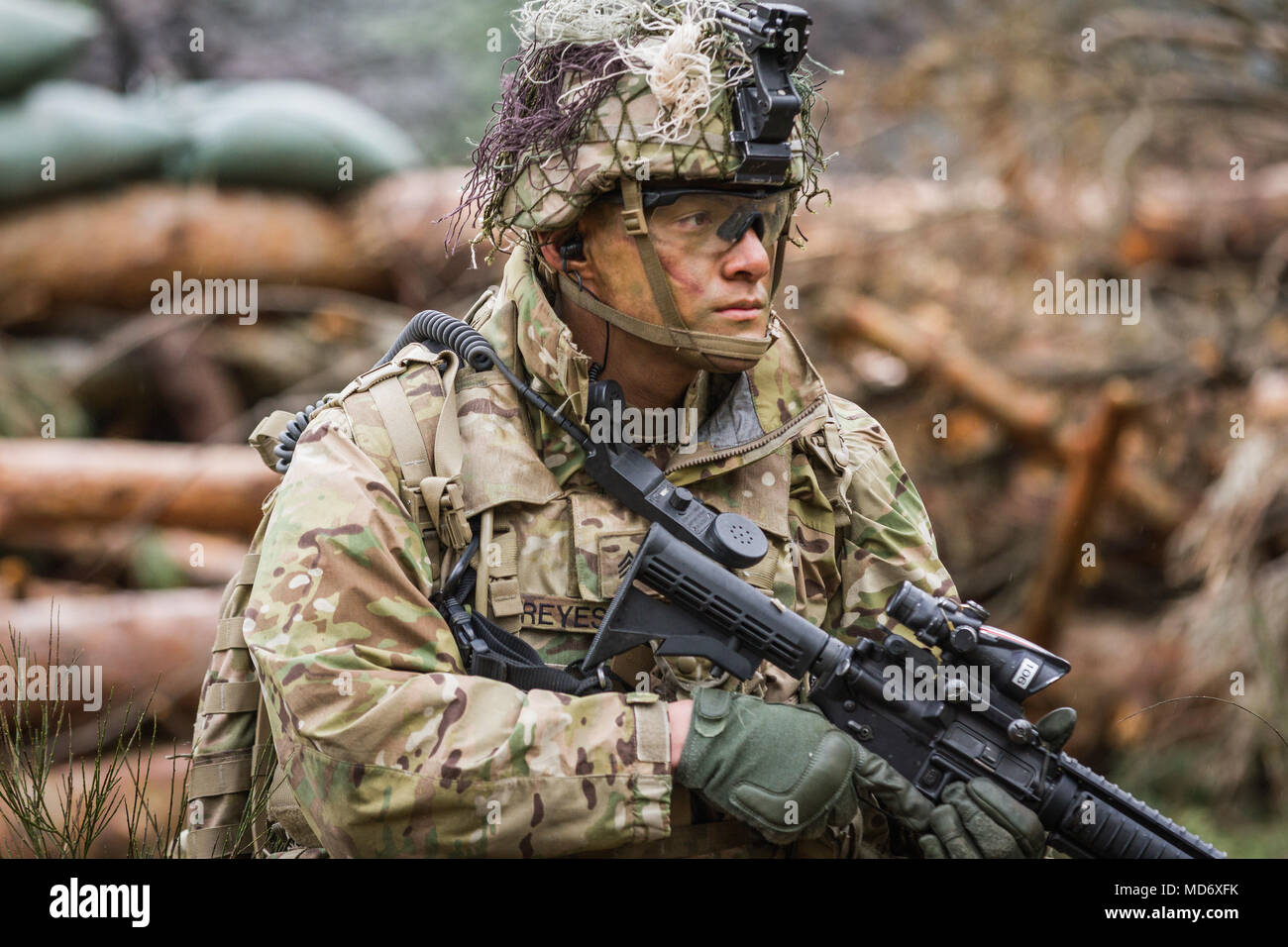 GRAFENWOEHR, Germany U.S. Army Sgt. Ambro Reyes, 500th Engineer