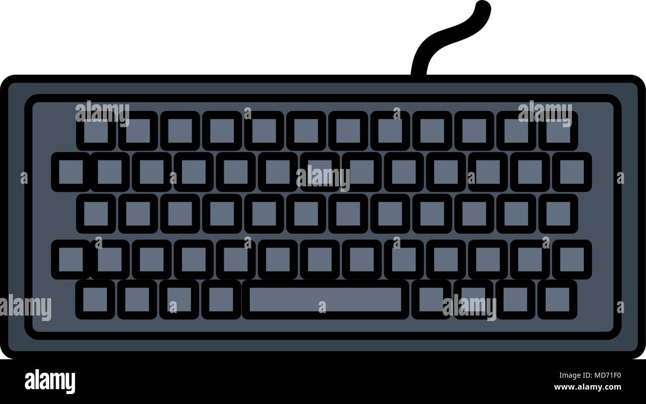computer keyboard isolated icon Stock Vector Image & Art - Alamy