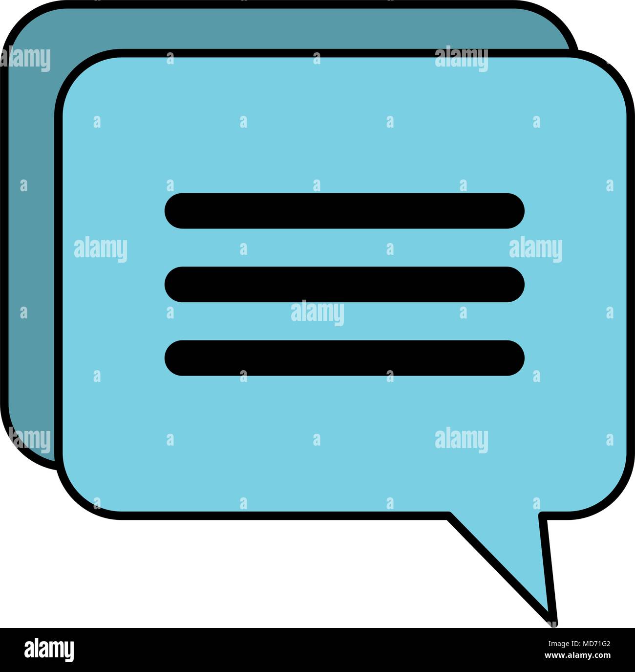 speech bubble message icon Stock Vector Image & Art - Alamy