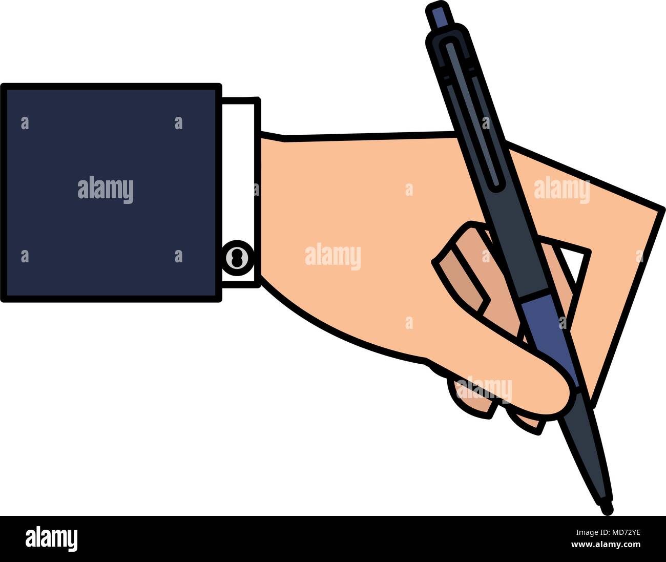 hand writing with pencil Stock Vector Image & Art - Alamy