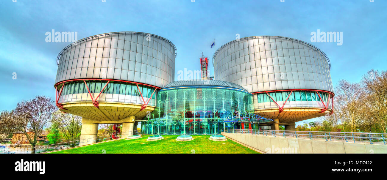 The European Court of Human Rights in Strasbourg, France Stock Photo