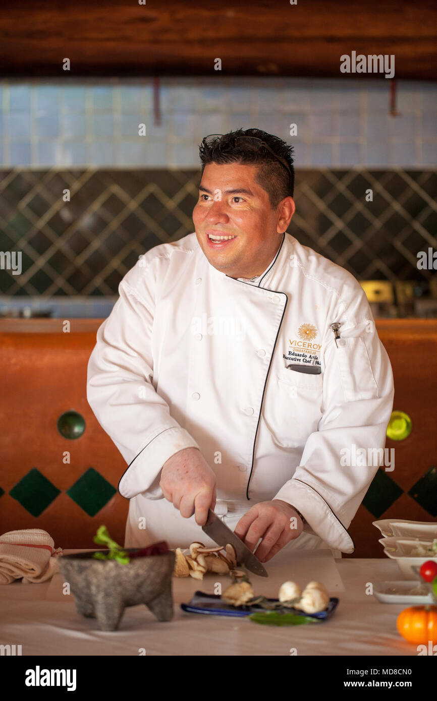 Chef Eduardo Avila Zarrago La Marea Restuarant Zihuatanejo Mexico Stock Photo Alamy
